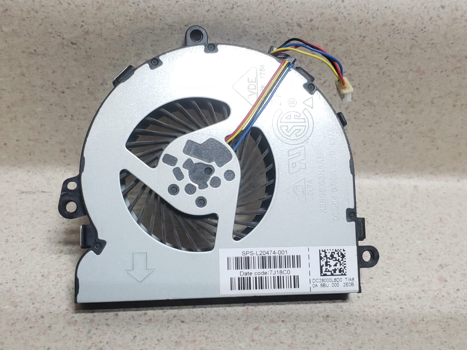 VENTILADOR HP 15-DB 250-G6 DC28000L8D0 4PIN HPVN15DB4PA