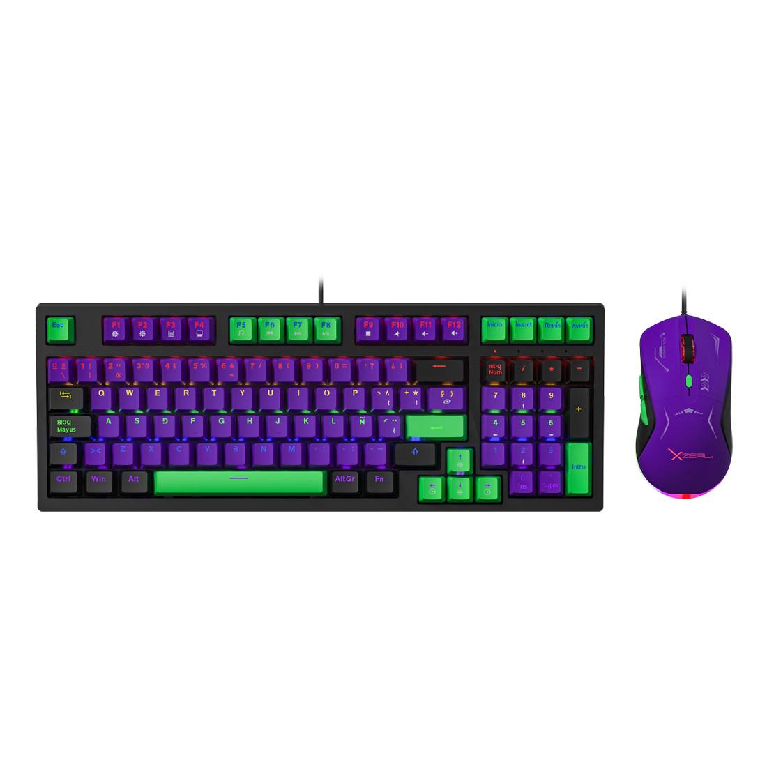 Kits para Teclado y Mouse Gaming Stylos XZPKT1MV